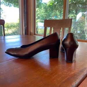 Salvatore Ferragamo Brown Block Heels *in great condition*
